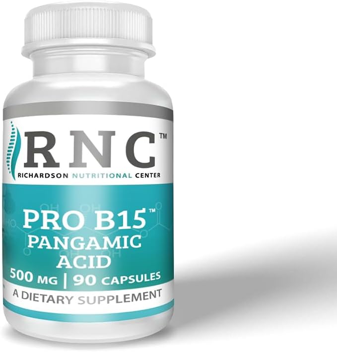 Richardson Nutritional Center B15 Complete Extra Strength - 500mg, 90 Cápsulas - Ácido Pangámico con TMG y DMG