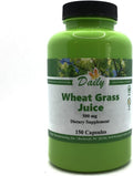 Daily Manufacturing - Cápsulas de Jugo de Hierba de Trigo Orgánico Deshidratado, 150 unidades