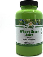 Daily Manufacturing - Cápsulas de Jugo de Hierba de Trigo Orgánico Deshidratado, 150 unidades