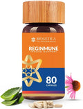 Biogetica Reginmune - Complemento de Apoyo Inmunitario Natural con Zinc, Magnesio y Equinácea - Cápsulas Veganas - 80 Unidades
