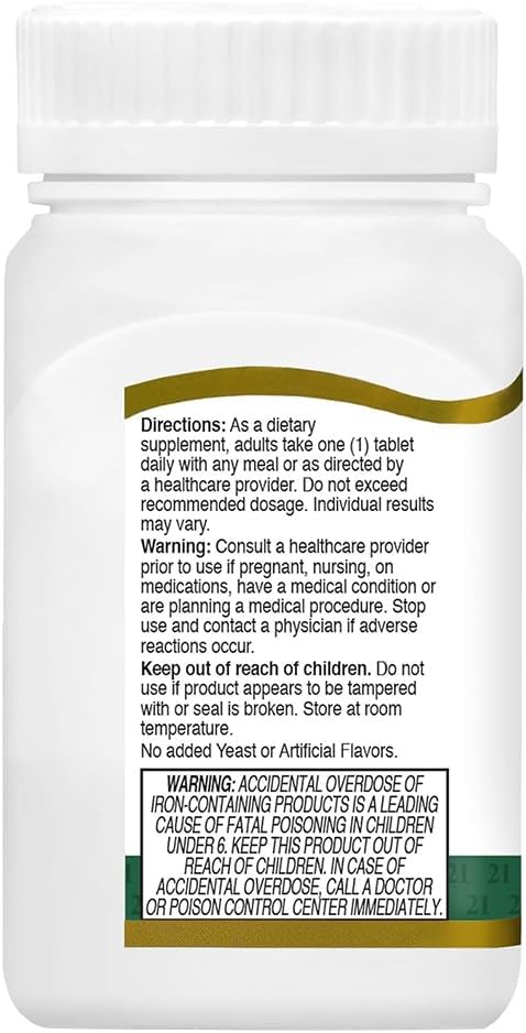 21st Century Therapeutic M - Complejo Multivitamínico y Mineral, 130 comprimidos