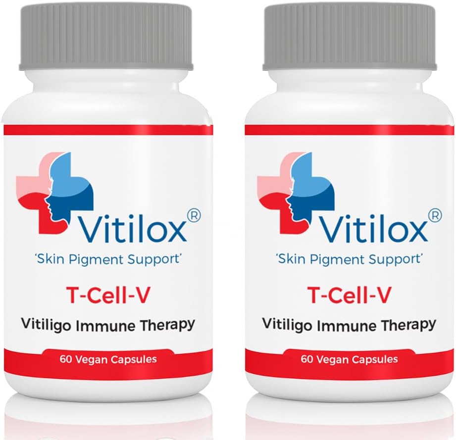 Vitilox Vitiligo T-Cell-V Cápsulas de Terapia Inmunitaria - Suministro para 4 meses