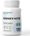 Puregen Labs Kidney-Vite - Complemento renal con vitaminas - 100 comprimidos vegetarianos