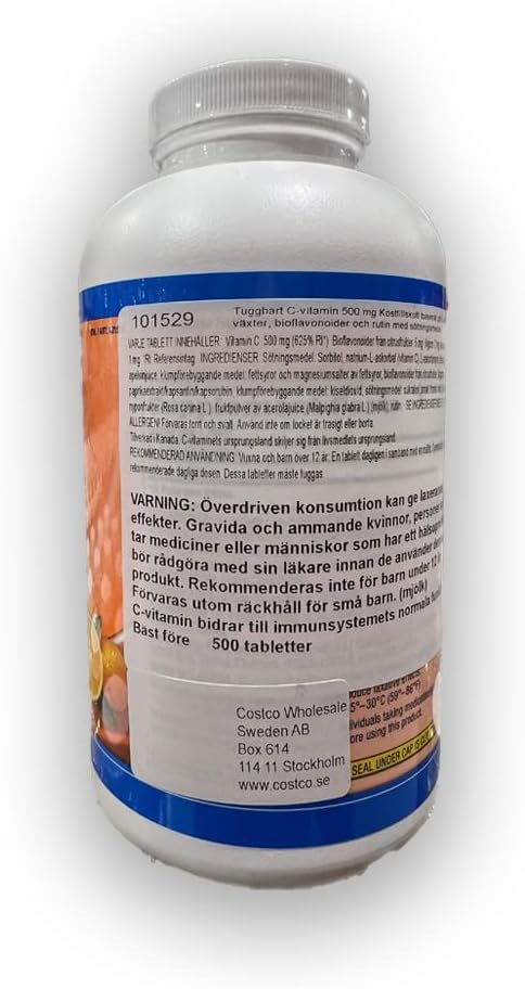 Kirkland Vitamin C 500 mg, 500 comprimidos