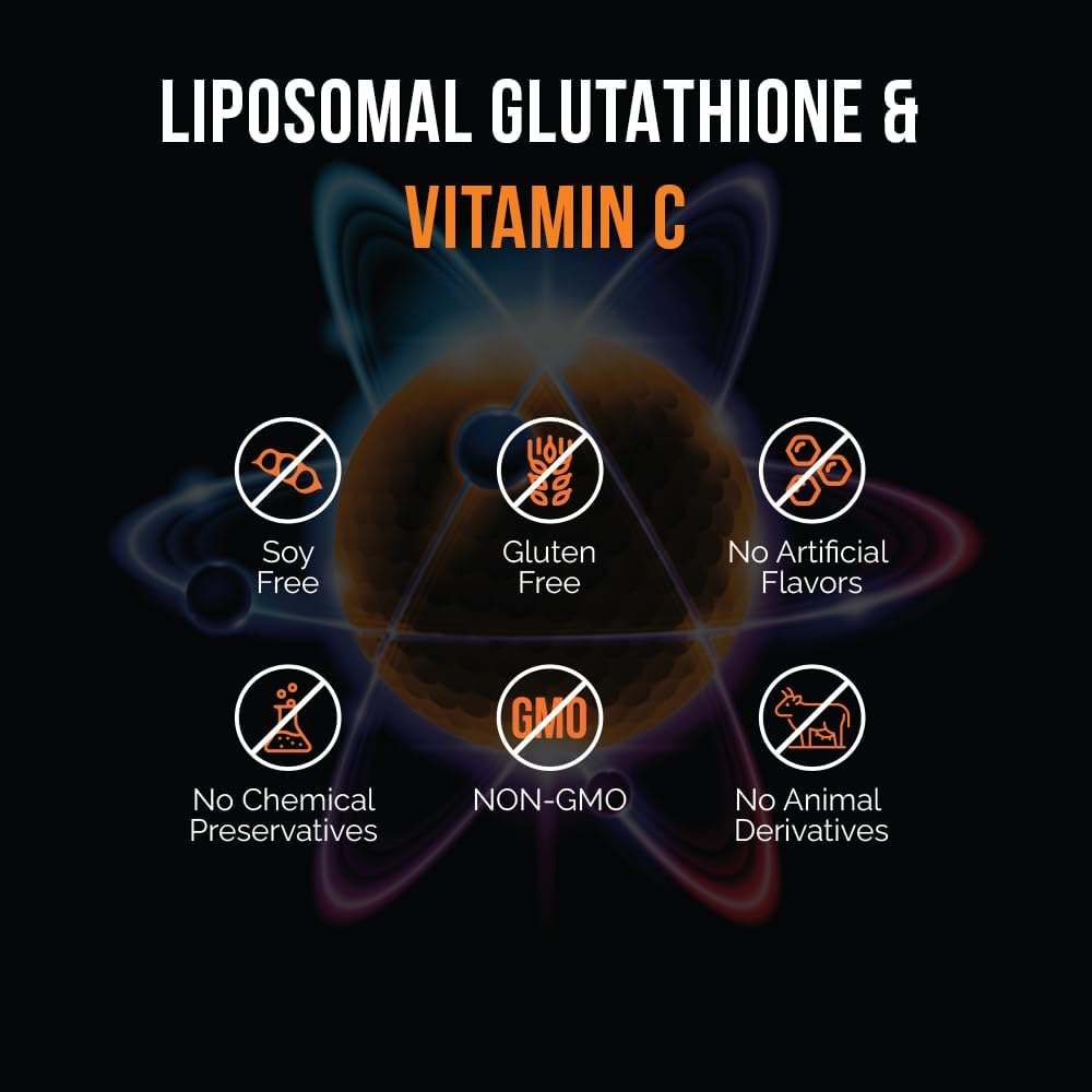 Intelligent Labs Glutatión Liposomal + Vitamina C, 500 mg + 1000 mg por dosis, 30 dosis, Sin Soja
