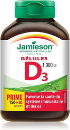 Vitamina D 1000 UI (25 mcg) - 180 Cápsulas Blandas