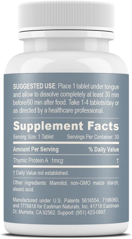 ProBoost Thymic Protein A Tablets (1 mcg TPA) - Apoyo Inmunológico - 30 Comprimidos Sublinguales