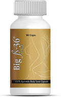 Big B-36 Cápsulas para Mujer (2 Paquetes de 90 Cápsulas) - Complemento Ayurvédico