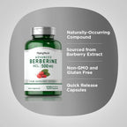 Piping Rock Berberina HCL Cápsulas 500mg - 120 Cápsulas - Extracto de Berberina - No Transgénico, Sin Gluten