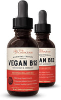 Live Conscious Vitamina B12 Sublingual 5000mcg - Gotas de Metilcobalamina Veganas (2 Envases)