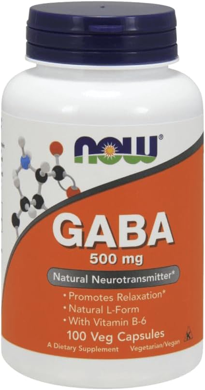 Now Foods GABA 500 mg con Vitamina B6