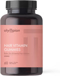 Olympian Labs Gummies de Vitaminas para el Cabello | Ricos en Biotina con Vitaminas y Minerales | 60 Gominolas con Sabor a Bayas