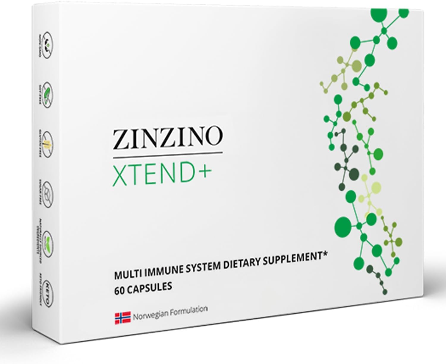 Zinzino Xtend+ - Complemento Multivitamínico e Inmune - 60 Cápsulas