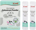 Hi Well Polvo de Colostro Bovino Premium Grass-Fed 100% - 60g (30 sticks)
