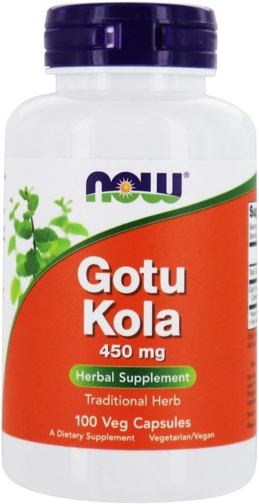 NOW Foods Gotu Kola, 450 mg, 100 Cápsulas (Pack de 2)