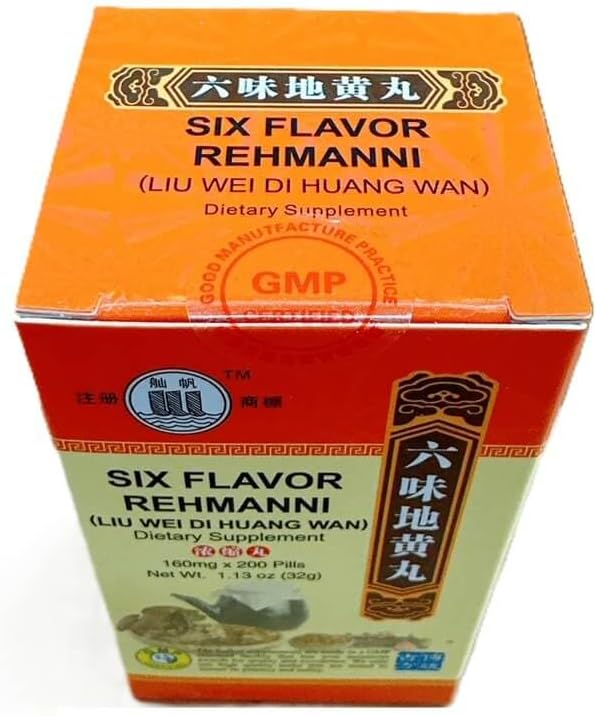 Six Flavor Rehmanni, Liu Wei Di Huang Wan Extra Concentrated (200 Pills)