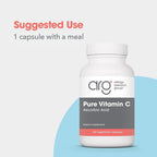 Allergy Research Group ARG Vitamina C Pura - 2000 mg Ácido Ascórbico - Hipoalergénico - 100 Cápsulas