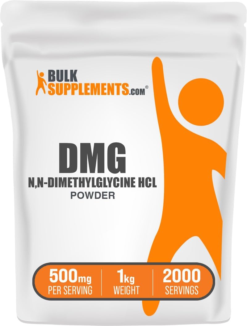 DMG en polvo - N,N-dimetilglicina HCl, 500mg por porción, 500g - BulkSupplements