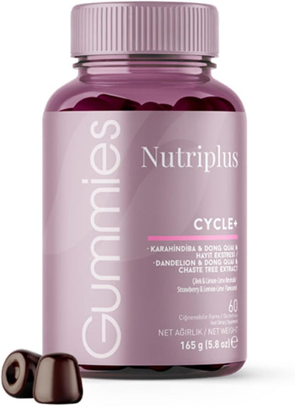 FARMASi Nutriplus Cycle Plus Gummies para Mujer, 60 Gominolas Veganas – Image 5