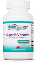 Super B Vitamins - Complejo B Completo para Energía y Metabolismo - 120 Cápsulas - Allergy Research Group