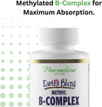 Paradise Herbs Earth's Blend B-Complex - Formas metiladas y enzimáticamente activas de vitaminas B + superalimentos, 60 cápsulas