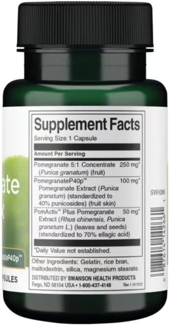 Swanson HERB Pomegranate Complex, 60 cápsulas