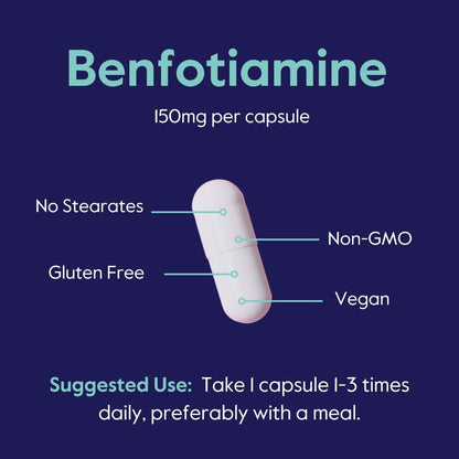 BESTVITE Benfotiamina 150mg, 120 Cápsulas Vegetales – Image 5