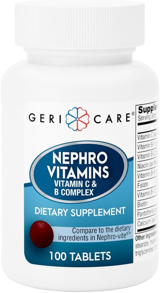 GeriCare Nephro Vitamin C & B Complex – 100 Comprimidos