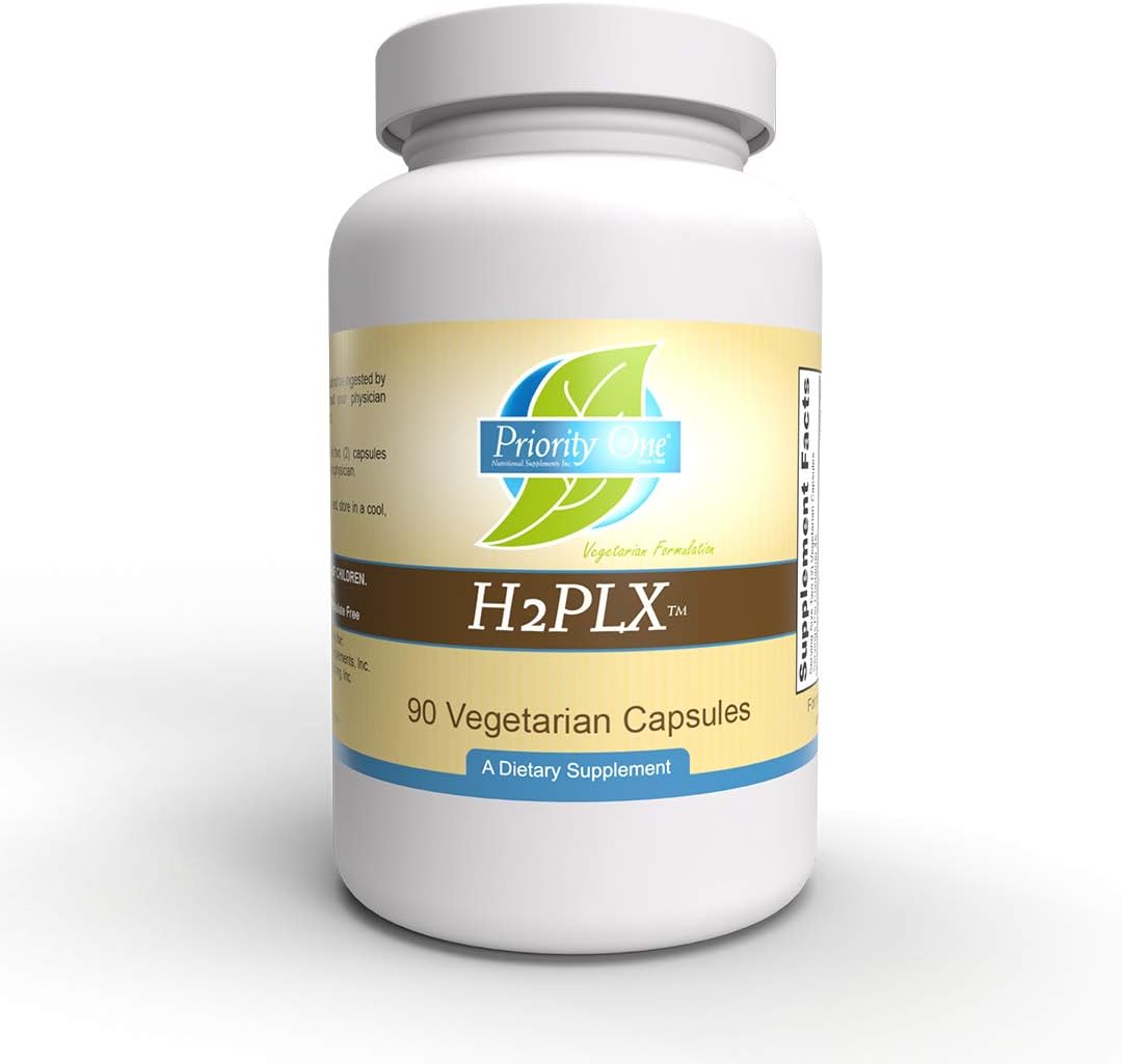 Priority One Vitamins H2PLX – Fórmula especializada de apoyo inmunológico con litio y extracto de melisa, 90 cápsulas vegetarianas