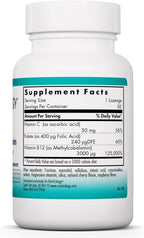 Allergy Research Group NutriCology B12 Methylcobalamin - 50 Tablets
