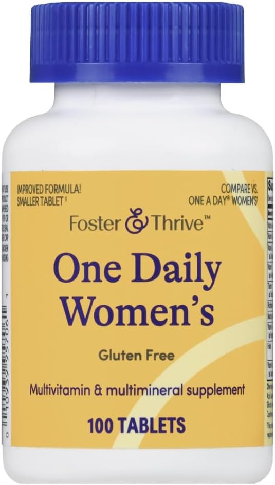 Foster & Thrive One Daily Multivitamínico para Mujeres, 100 Comprimidos
