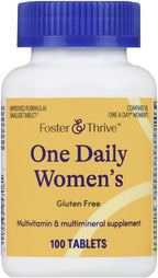 Foster & Thrive One Daily Multivitamínico para Mujeres, 100 Comprimidos