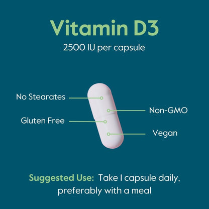 BESTVITE Vitamina D3 Vegana 2500 IU – 120 – El funcionamiento normal del sistema inmunitario.* – Image 5
