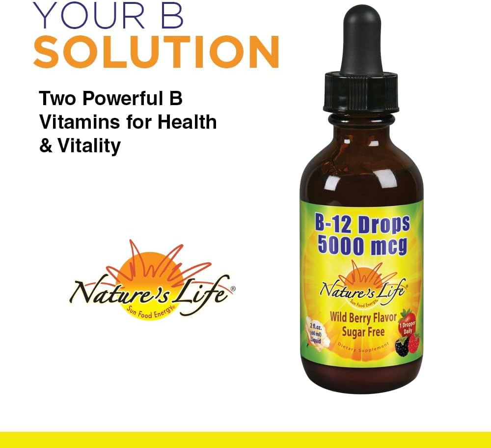 Nature's Life Biotina 2500 mcg – 200 Cápsulas Vegetales para Cabello, Piel y Uñas