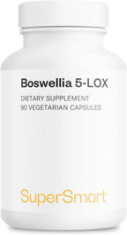 Supersmart - 5-Loxin 200mg al Día (Patented) - AKBA Suplemento - Extracto de Boswellia Serrata | No GMO y Sin Gluten - 90 Cápsulas Vegetales