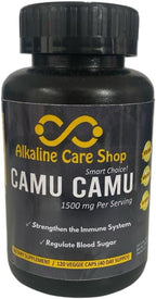 Alkaline Care | Vitamina C de Camu Camu, 1500mg | 100% Natural, Sin OMG, con Extracto de Camu Camu | Apoyo Inmunológico y Colágeno (120 Cápsulas Veganas)