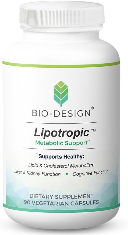 Lipotropic Metabolic Support - Complemento para el Metabolismo Lipídico y Colesterol - con Colina, Inositol y L-Metionina - Apoya la Salud del Hígado, Riñones y Función Cognitiva - 90 Cápsulas
