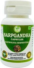 Morsan Healthcare Sarpgandha (Rauvolfia Serpentina) 500 mg. Cápsulas, Suplemento Puro y Herbal 60 mg. Cápsulas Vegetales