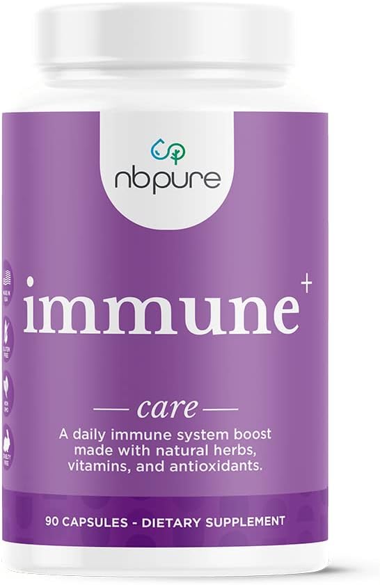 nbpure Immune+ – Suplemento para el Sistema Inmunológico, 90 Cápsulas