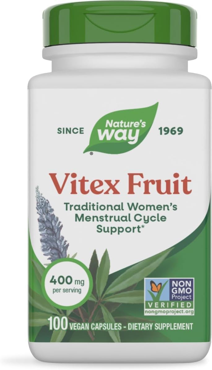 Nature's Way Vitex Fruit - 400 mg - 100 Cápsulas