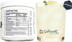 Sufficient-C Vitamina C en Alta Dosis No-GMO - Mezcla para Bebida Sabor Limón y Melocotón 250g (Pack de 2)