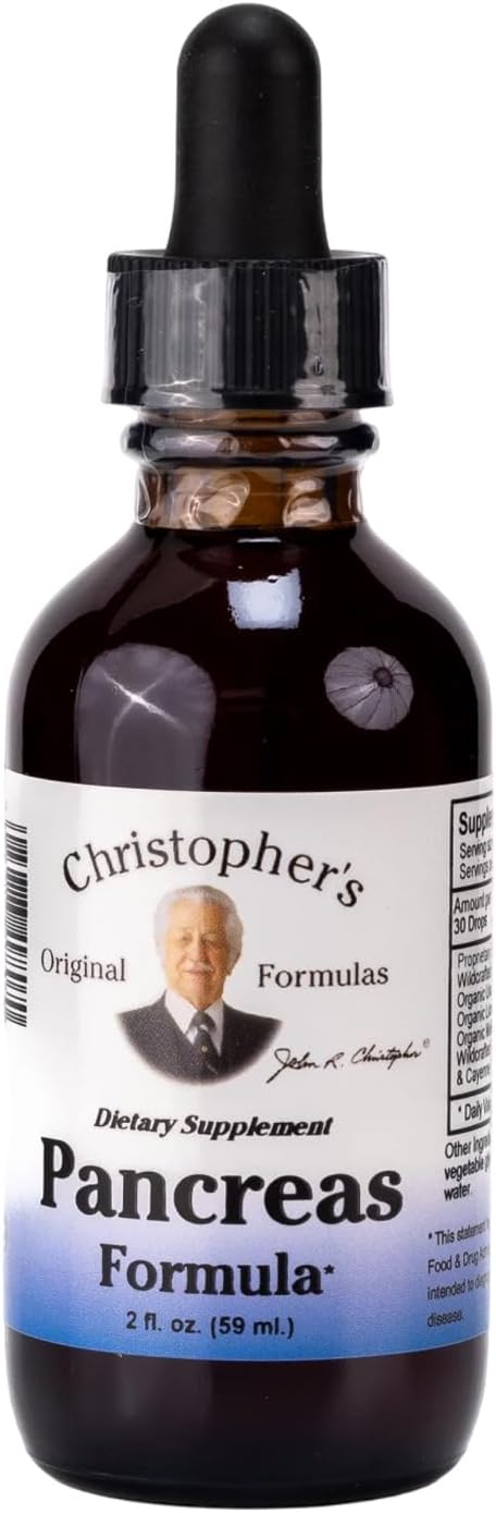 Christopher's Original Formulas - Fórmula Extracto de Páncreas, 59 ml