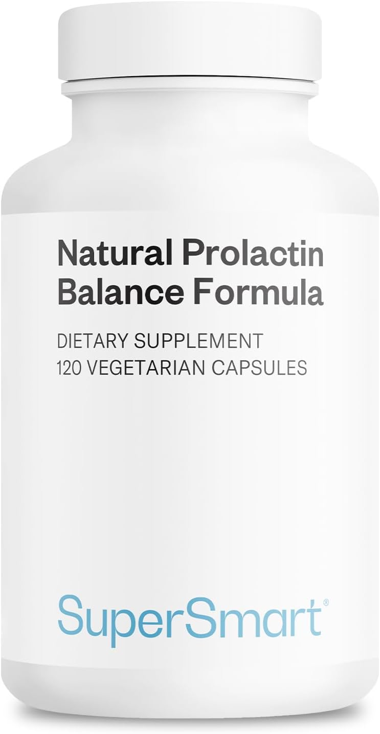 Supersmart - Suplemento Natural Anti Prolactina con P5P Vitamina B6, Mucuna Pruriens, Maca, Ashwagandha - 120 Cápsulas Vegetales