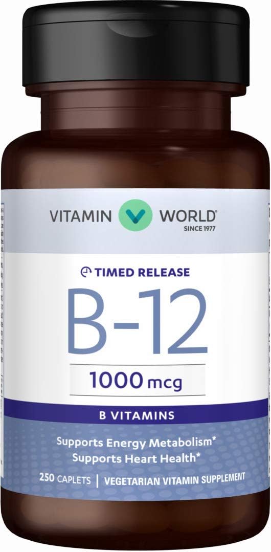Vitamin World Vitamina B-12 1000 mcg 250 comprimidos