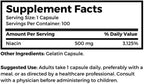 Dr Clark Niacina (Vitamina B3) 500 mg, 100 Cápsulas de Gelatina