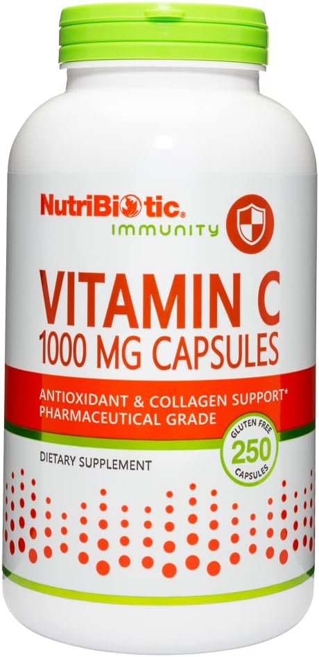 NutriBiotic Vitamina C 1000 mg Cápsulas, 500 unidades