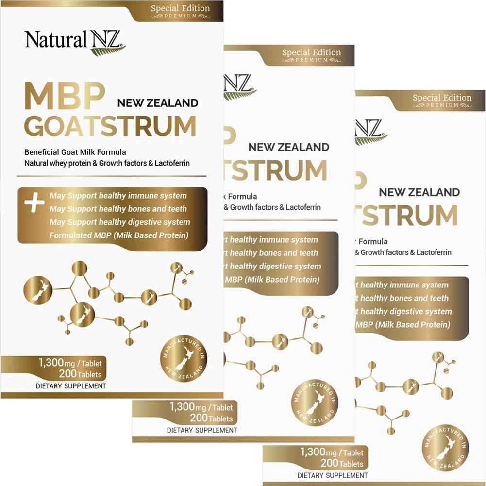 Natural NZ MBP New Zealand Goatstrum - 200 Comprimidos (Pack de 3)
