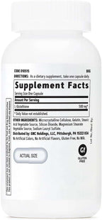 GNC Glutathione 500mg, 60 Cápsulas