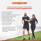 Vitamins Wellness - 10 en 1 Suplemento Inmunidad con Saúco, Zinc y Vitamina C - 60 Cápsulas Veganas