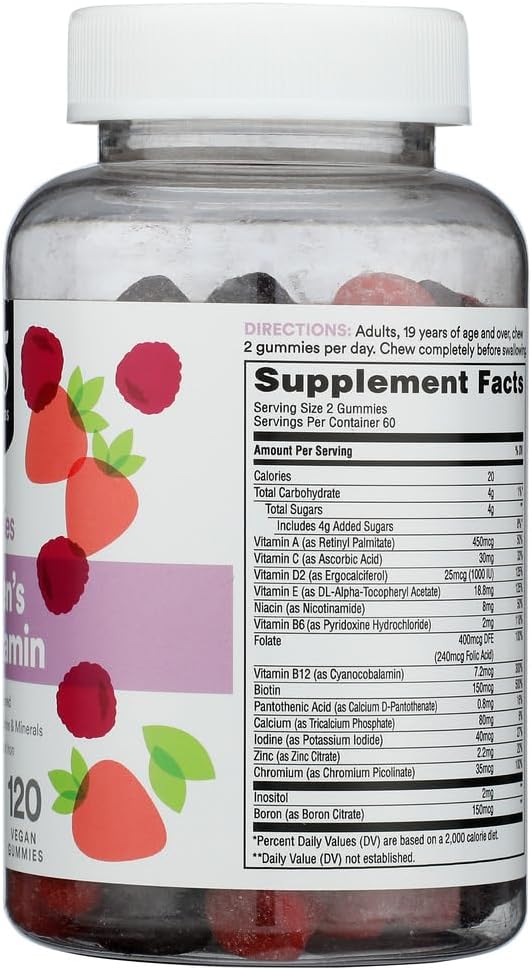 365 by Whole Foods Market Multivitamínico para Mujeres en Gominolas, 120 unidades
